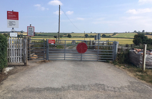 Plainmoor User Worked Crossing (courtesy of Network Rail)