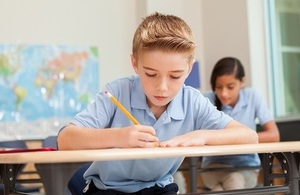 Pupil in classroom