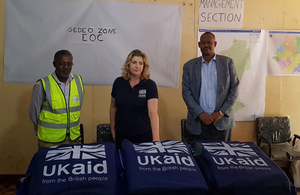 International Development Secretary Penny Mordaunt on a visit to Ethiopia. Credit: FCO