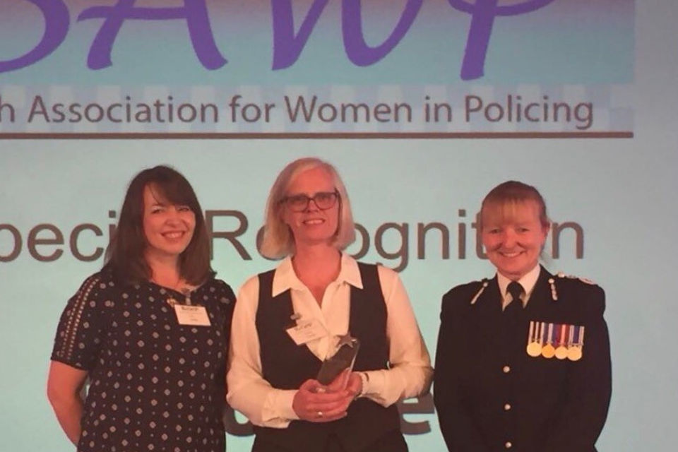 Special recognition for Ministry of Defence Police Inspector Anne Turner