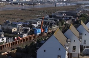 Giken piling train in Shoreham-by-Sea