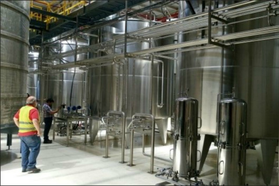 Diageo’s newly established bottling plant in Mendoza, Argentina.
