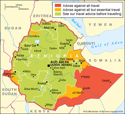 british embassy ethiopia travel advice