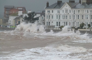 Exmouth during stormy conditions in 2014