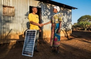 Energise Africa provides a solar panel