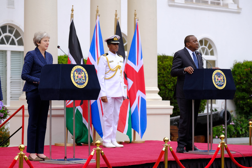 Prime Minister Theresa May and President Uhuru Kenyatta