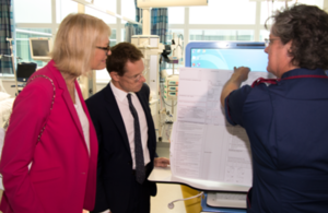 Margot James visits Birmingham Hospital