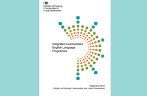 Cover of the integrated communities English language programme prospectus