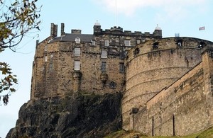 Edinburgh Castle and Cliff