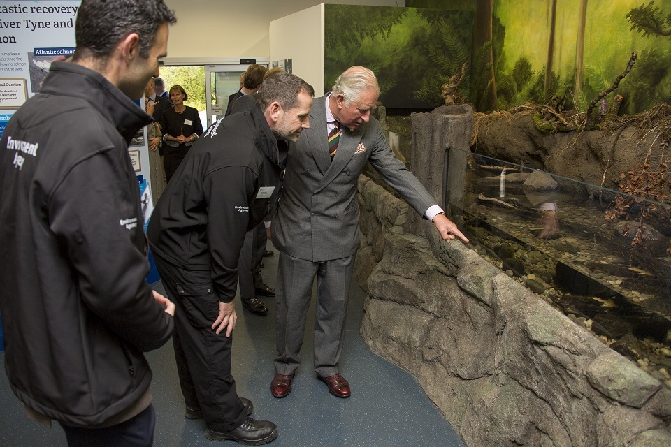 Royal approval for Kielder Salmon centre
