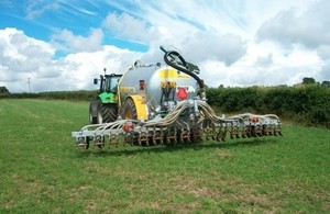 Tractor in a field