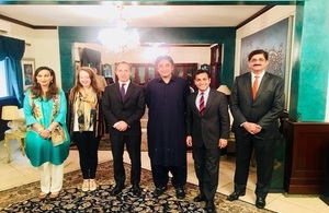 Rehman Chishti MP with Bilawal Bhutto, Sherry Rehman, Elin Burns and Thomas Drew