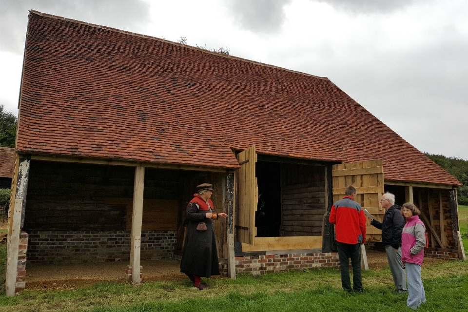 Image of a timber framed barn