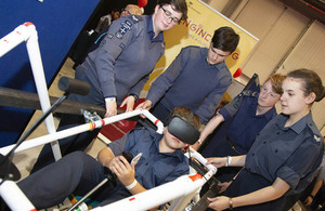 RAF Engineering Competition Youth Team winners