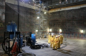 The Magnox Executive team visit the Hunterston A Site pond