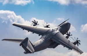 Stock image of an A400M Atlas, such as the one which will travel to Indonesia.