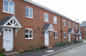 Photo of newly built houses