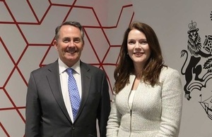 Picture of International Trade Secretary Dr Liam Fox and HM Trade Commissioner for Asia Pacific Natalie Black