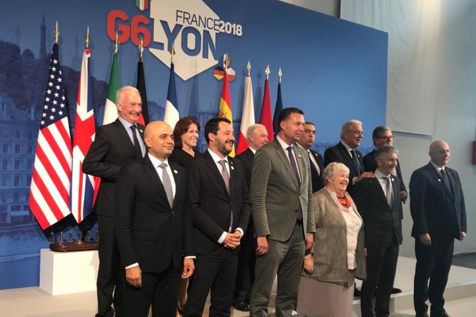 Home Secretary attends G6 Summit