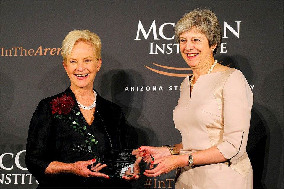 PM receives a modern slavery award