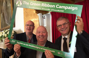 Mayor of Liverpool Joe Anderson, and Sellafield Ltd’s Alan Rankin and Alex Walsh at the This is Me event in Liverpool