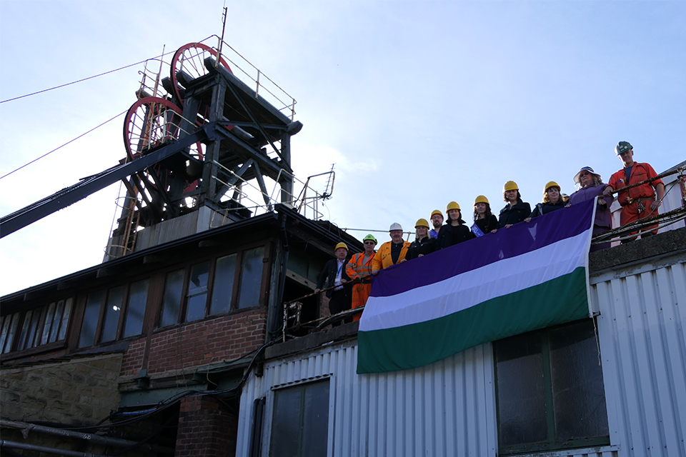 Coal authority flying the flag for women’s suffrage