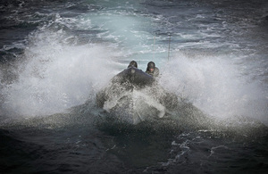 Members of HMS Montrose's boarding party taking part in Exercise Joint Warrior