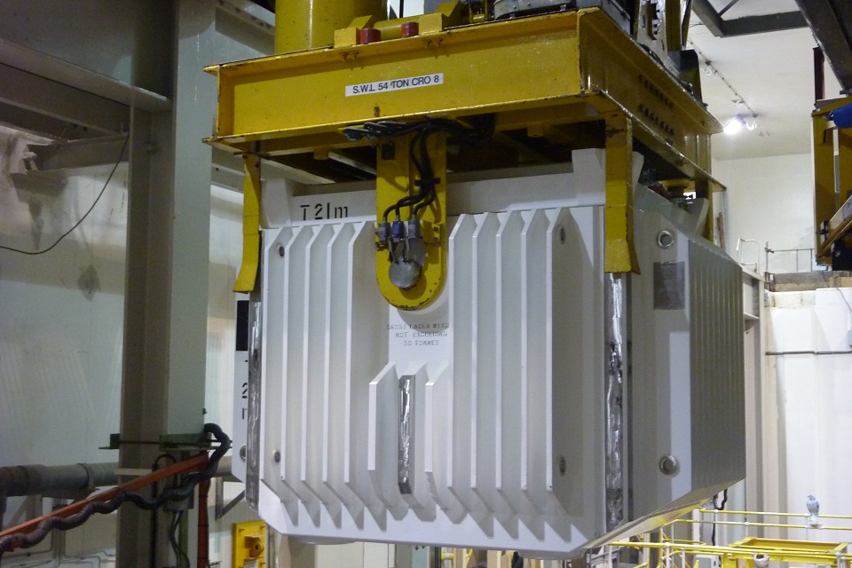Wylfa flask crane