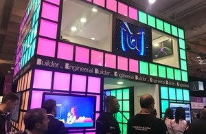 Engineer.ai's stand at the Web Summit in Lisbon