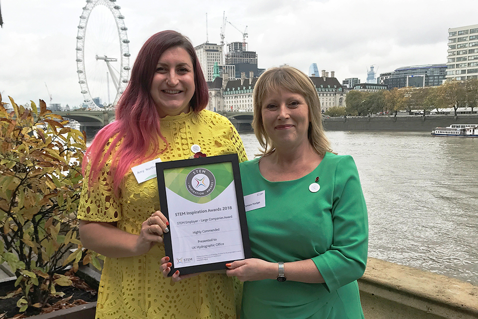 UK Hydrographic Office receives Highly Commended STEM Inspiration Award
