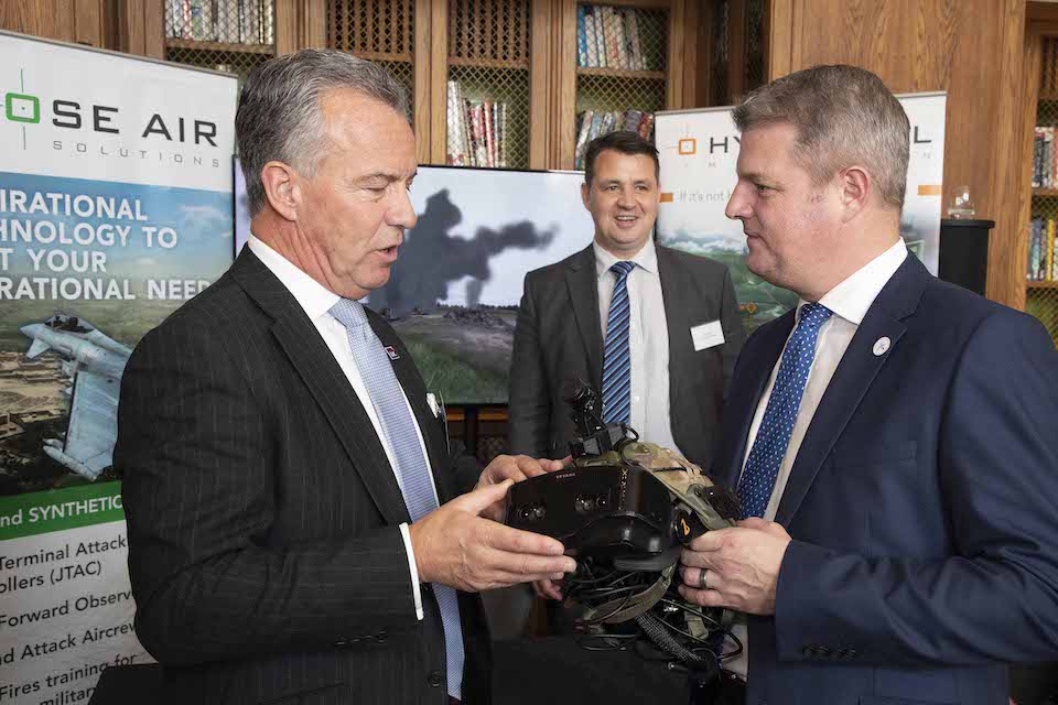 Defence Minister Stuart Andrew meets winners of the Innovation Challenge. Crown copyright