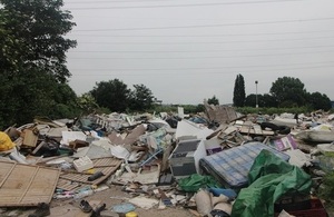 A waste site