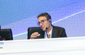 Piers Forster at the 48th Session of the IPCC in Incheon, Republic of Korea (credit: IISD/ENB/Sean Wu)