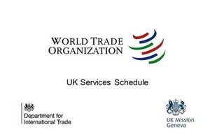 World Trade Organization logo and text: UK Services Schedule
