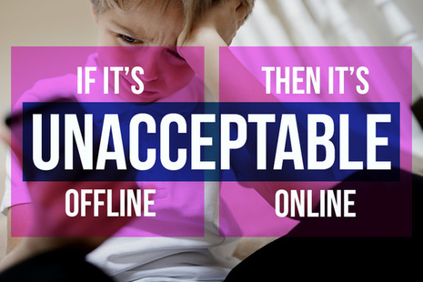If it's unacceptable offline then it's unacceptable online