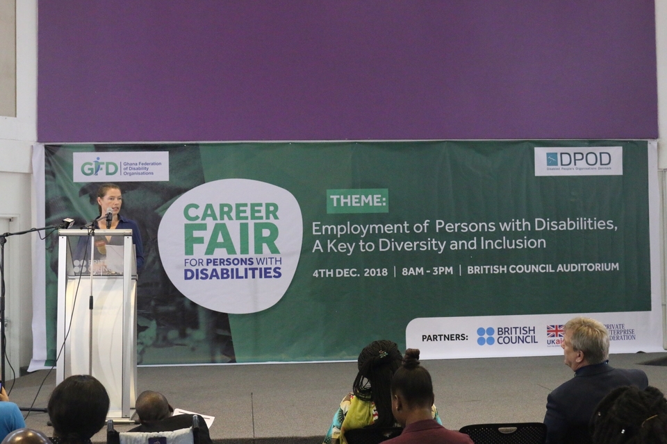 Career Fair for Persons with Disabilities: speech by Jemima Gordon-Duff