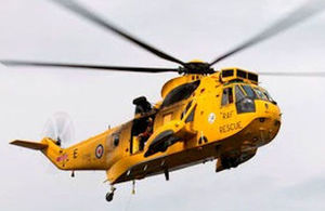 Sea King helicopter, Crown Copyright, All rights reserved