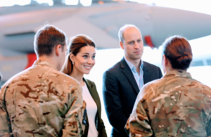 The Royal couple meeting with personnel based in Cyprus. MOD Crown Copyright 2018