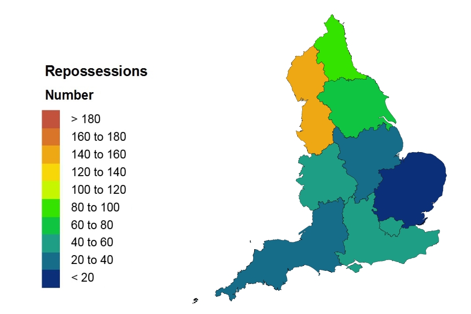 Repossession heat map