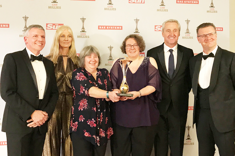 Dstl’s life saving work awarded at The Sun Military Awards