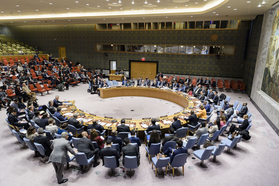 Security Council meeting on the situation in Kosovo. (UN Photo)