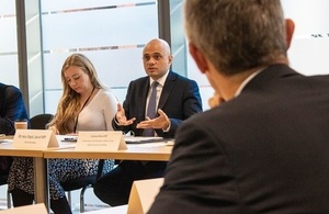 Home Secretary, Sajid Javid, chairs a meeting with advertisers to discuss online child sexual exploitation