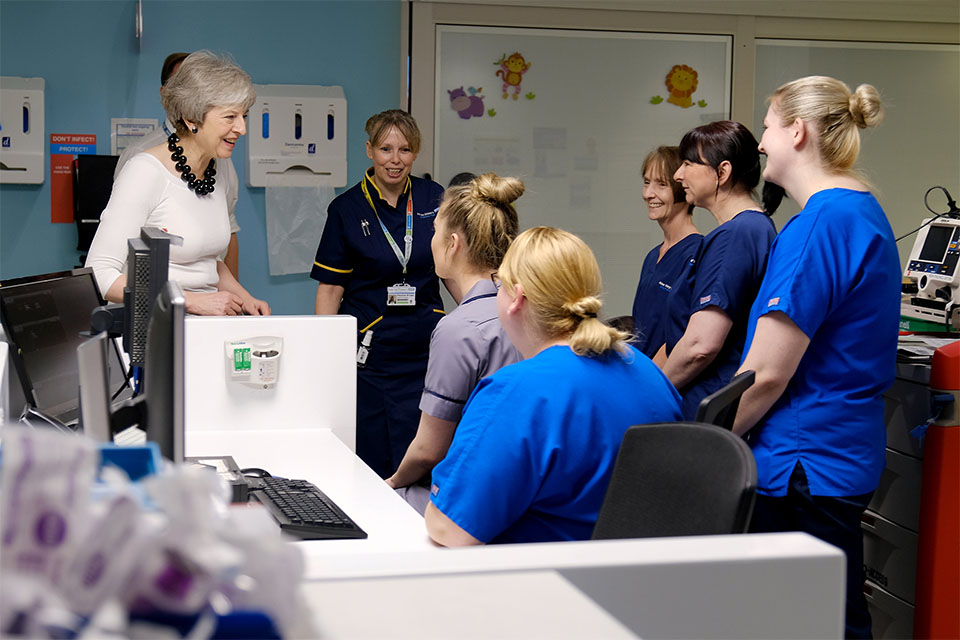 PM Theresa May launches NHS plan