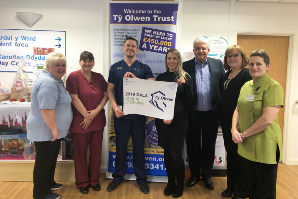 T? Olwen chosen as DVLA’s Charity of Choice as fundraising reaches a quarter of a million