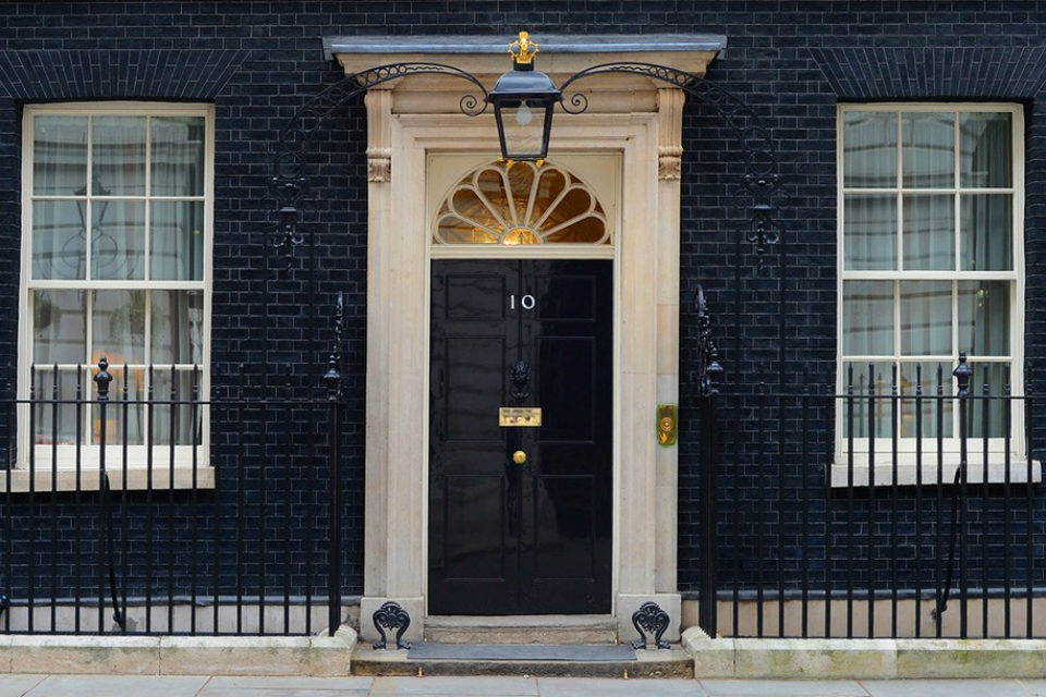 Landscape of 10 Downing Street