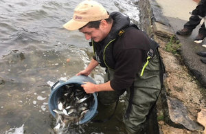 Environment Agency Fisheries team in action