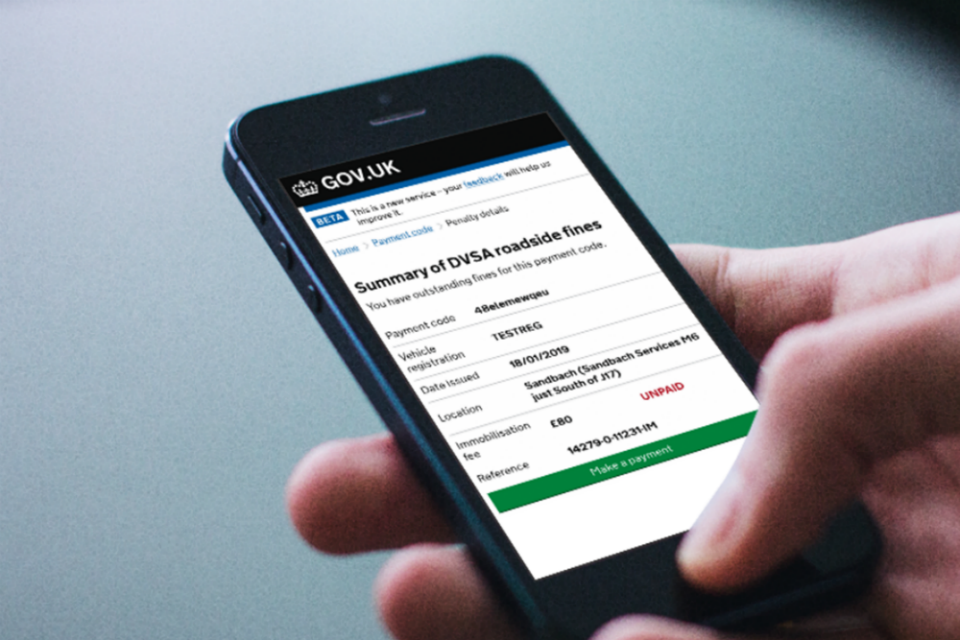 New online service for commercial drivers to pay DVSA fines