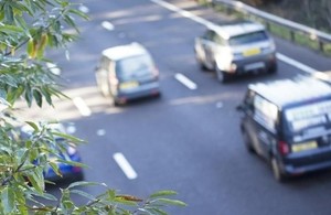 Cars on a road