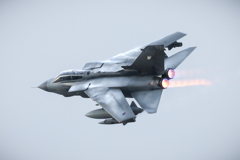 The end of an era: RAF Tornado returns from operations for the last time
