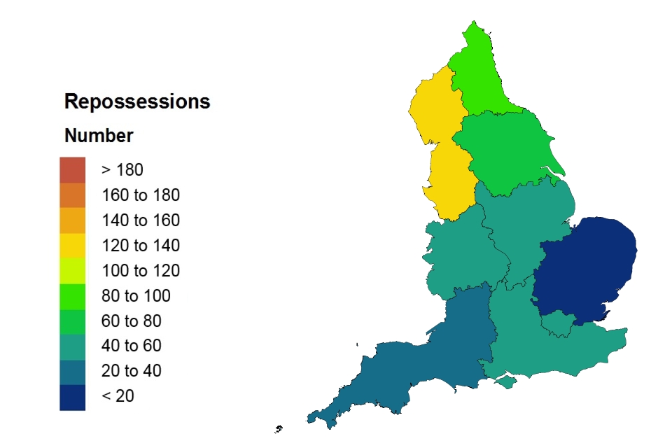 Repossessions heat map